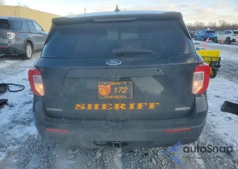 2022 Ford Explorer Police Interceptor из США, поврежденный, VIN 1FM5K8AB2NGB75147
